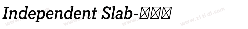 Independent Slab字体转换 Independent Slab字体转换